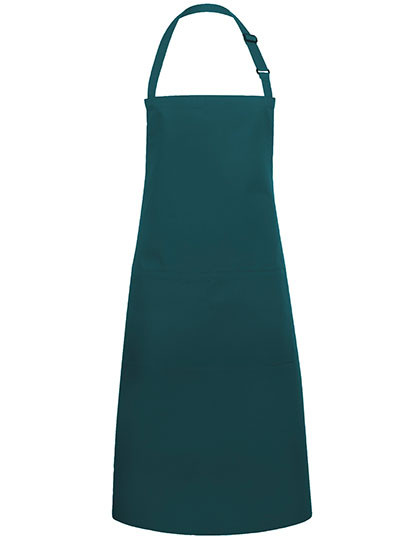 Karlowsky Latzschürze Basic mit Tasche und Schnalle Pine Green (ca. Pantone 4189C)