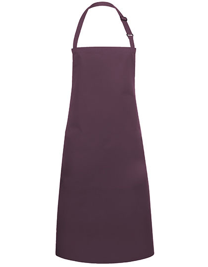 Karlowsky Latzschürze Basic mit Schnalle Aubergine (ca. Pantone 5185C)
