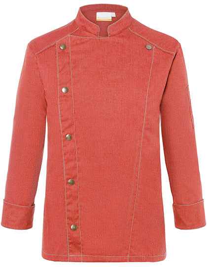 Karlowsky Kochjacke Jeans-Style Vintage Red (ca. Pantone 710C)