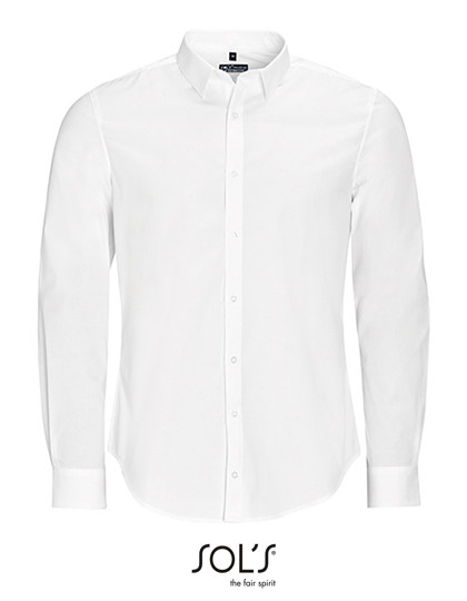 SOL´S Men´s Long Sleeve Stretch Shirt Blake White