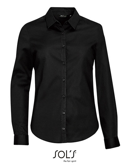 SOL´S Women´s Long Sleeve Stretch Shirt Blake Black