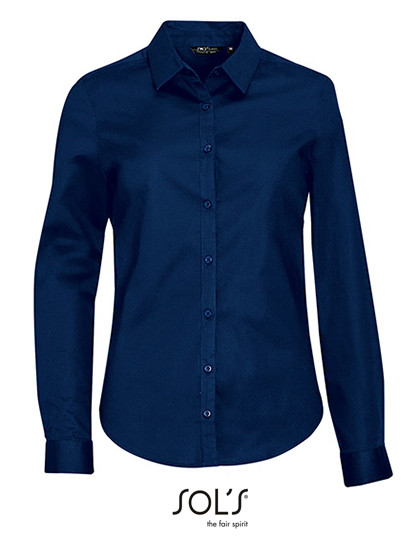 SOL´S Women´s Long Sleeve Stretch Shirt Blake Dark Blue