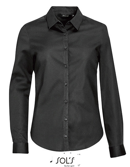 SOL´S Women´s Long Sleeve Stretch Shirt Blake Titanium Grey