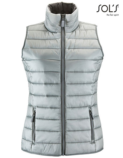 SOL´S Women´s Lightweight Bodywarmer Wave Metal Grey