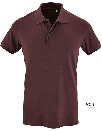 SOL´S Men´s Phoenix Polo Heather Oxblood