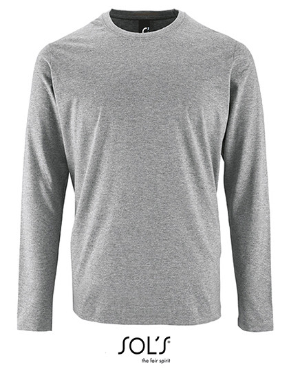 SOL´S Men´s Long Sleeve T-Shirt Imperial Grey Melange