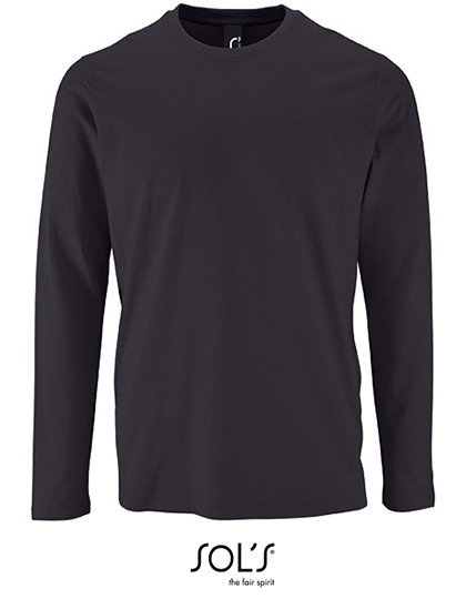 SOL´S Men´s Long Sleeve T-Shirt Imperial Mouse Grey (Solid)