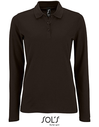 SOL´S Women´s Long-Sleeve Piqué Polo Shirt Perfect Black