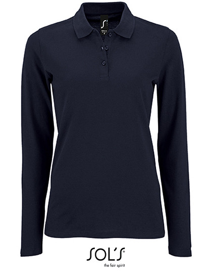 SOL´S Women´s Long-Sleeve Piqué Polo Shirt Perfect French Navy