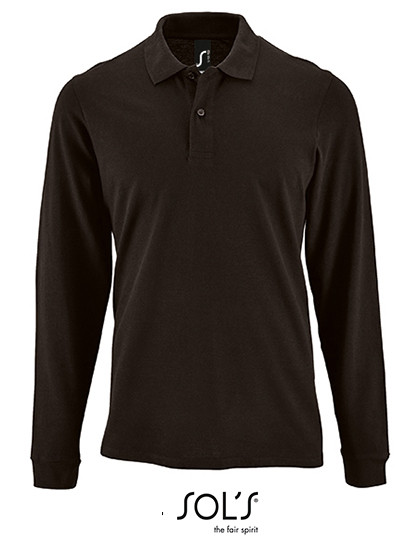 SOL´S Men´s Long-Sleeve Piqué Polo Shirt Perfect Black