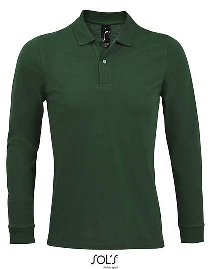 SOL´S Men´s Long-Sleeve Piqué Polo Shirt Perfect Bottle Green