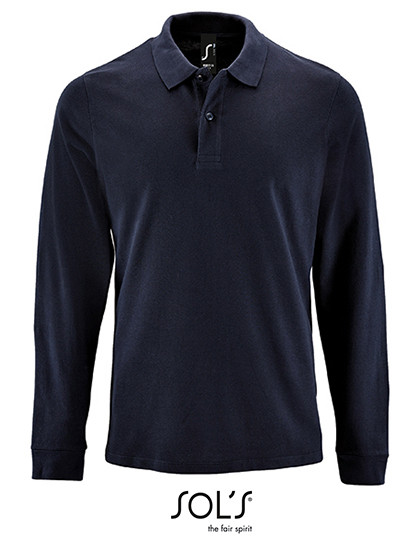 SOL´S Men´s Long-Sleeve Piqué Polo Shirt Perfect French Navy
