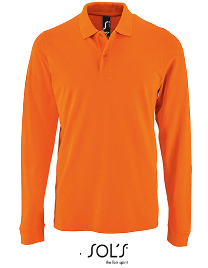 SOL´S Men´s Long-Sleeve Piqué Polo Shirt Perfect Orange