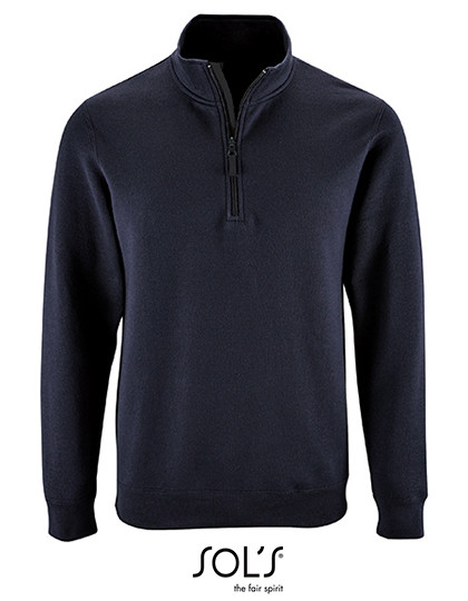 SOL´S Men´s Zip High Collar Sweatshirt Stan French Navy