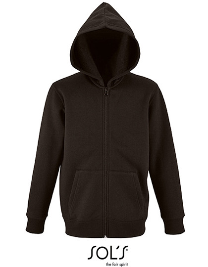 SOL´S Kids´ Zip Hoodie Stone Black