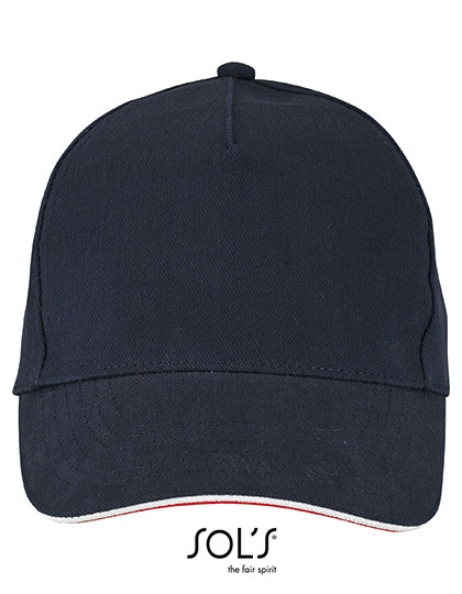 SOL´S Unisex Contrast Three-Colour Cap Longchamp French Navy
