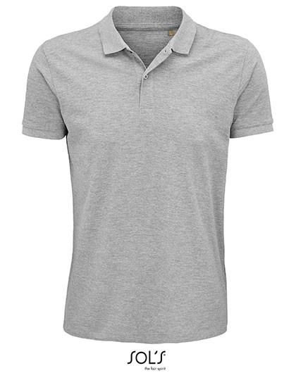SOL´S Men´s Planet Polo Shirt Grey Melange