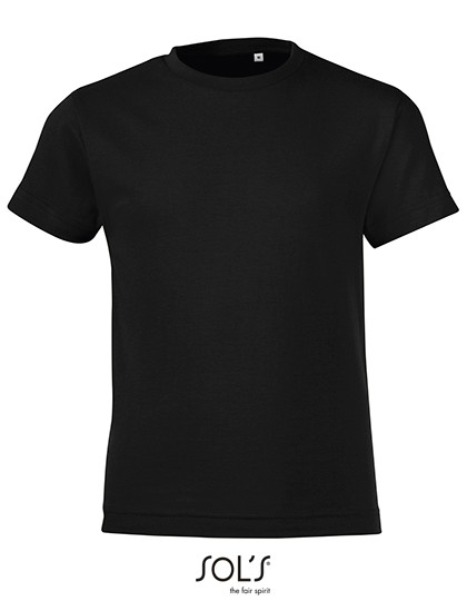 SOL´S Kids´ Round Collar T-Shirt Regent Fit Deep Black