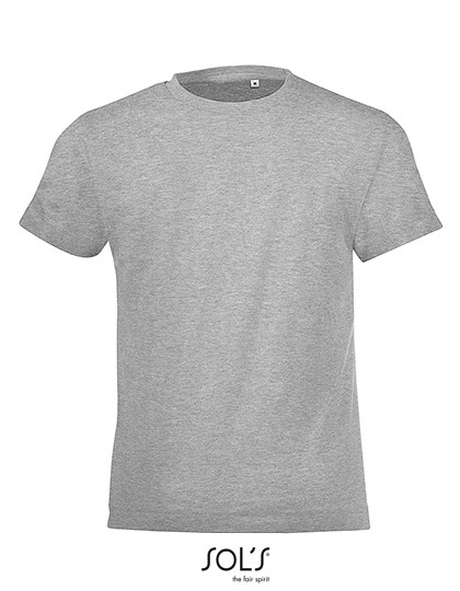 SOL´S Kids´ Round Collar T-Shirt Regent Fit Grey Melange