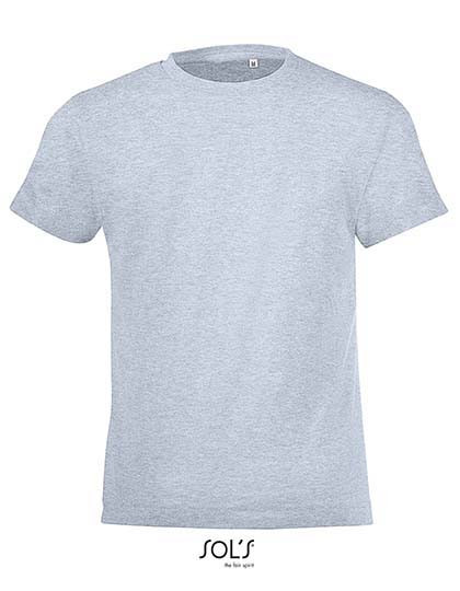 SOL´S Kids´ Round Collar T-Shirt Regent Fit Heather Sky