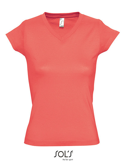 SOL´S Women´s V-Neck-T-Shirt Moon Coral