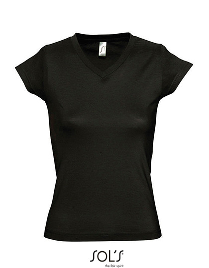SOL´S Women´s V-Neck-T-Shirt Moon Deep Black