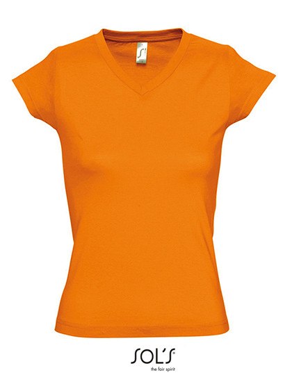 SOL´S Women´s V-Neck-T-Shirt Moon Orange