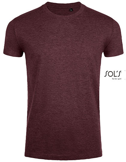 SOL´S Imperial Fit T-Shirt Heather Oxblood