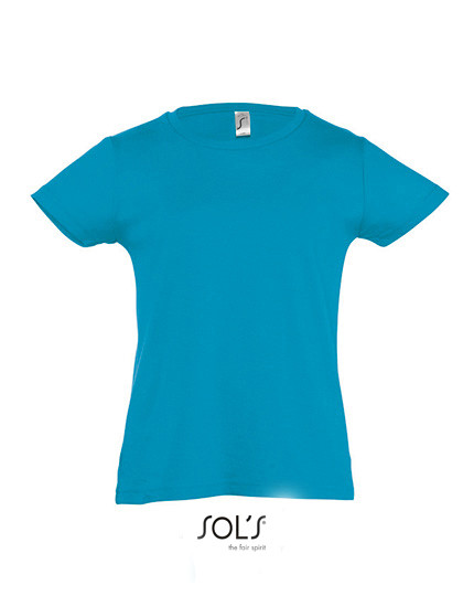 SOL´S Kids´ T-Shirt Girlie Cherry Aqua