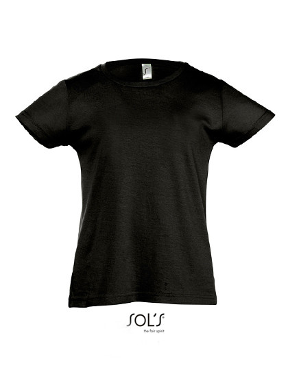 SOL´S Kids´ T-Shirt Girlie Cherry Deep Black