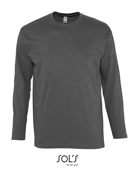 SOL´S T-Shirt Monarch Long Sleeve Dark Grey (Solid)