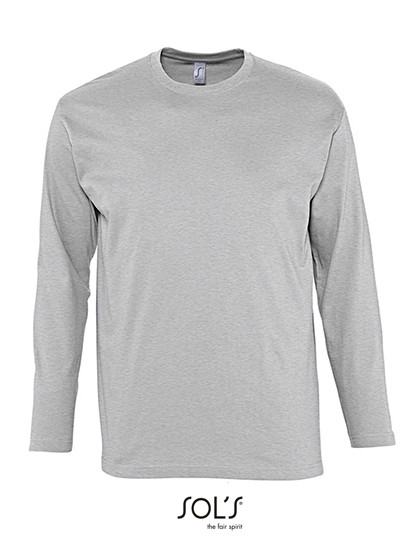 SOL´S T-Shirt Monarch Long Sleeve Grey Melange