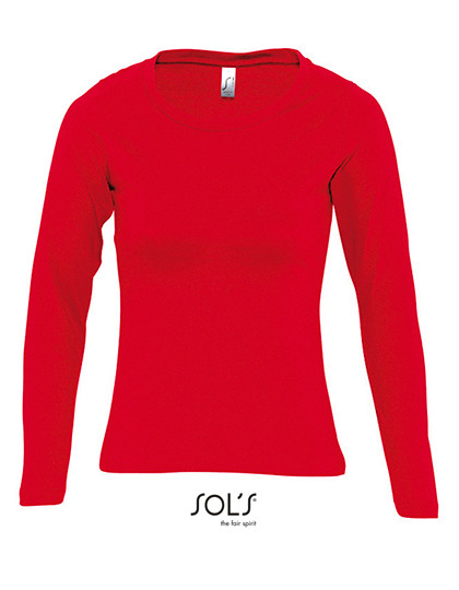 SOL´S Women´s Long Sleeves-T Majestic Red