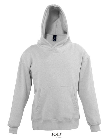 SOL´S Kids´ Hooded Sweat Slam Grey Melange