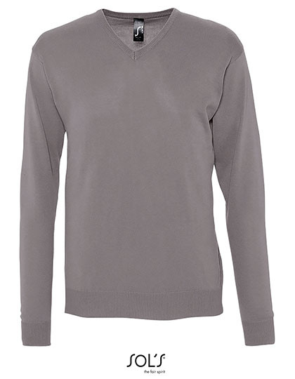 SOL´S Men´s V-Neck Sweater Galaxy Medium Grey (Solid)