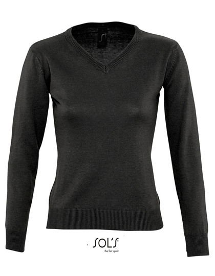 SOL´S Women´s V-Neck Sweater Galaxy Black