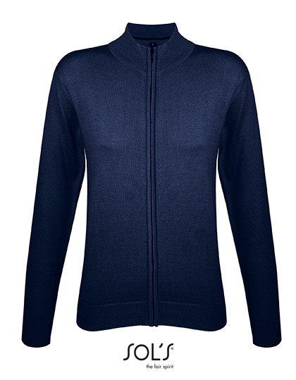 SOL´S Women´s Zipped Knitted Cardigan Gordon Navy