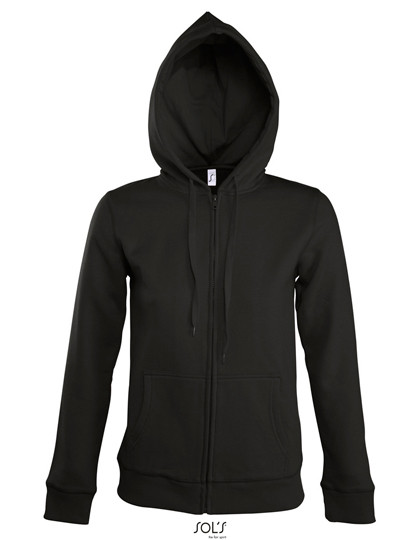 SOL´S Women´s Hooded Zipped Jacket Seven Black