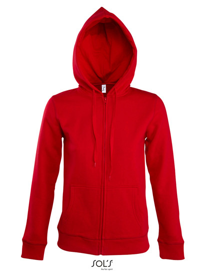 SOL´S Women´s Hooded Zipped Jacket Seven Red
