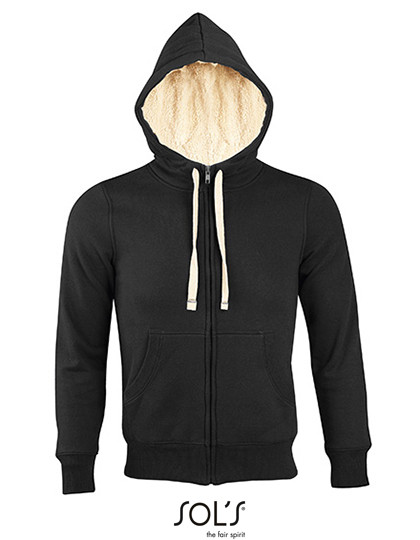 SOL´S Unisex Zipped Jacket Sherpa Black
