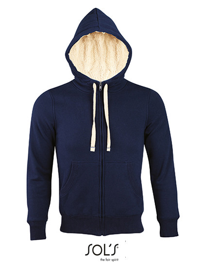 SOL´S Unisex Zipped Jacket Sherpa French Navy