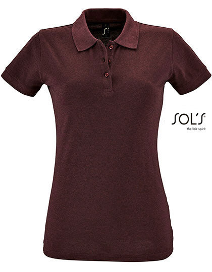 SOL´S Women´s Polo Shirt Perfect Heather Oxblood