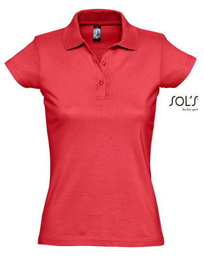 SOL´S Women´s Jersey Polo Shirt Prescott Red