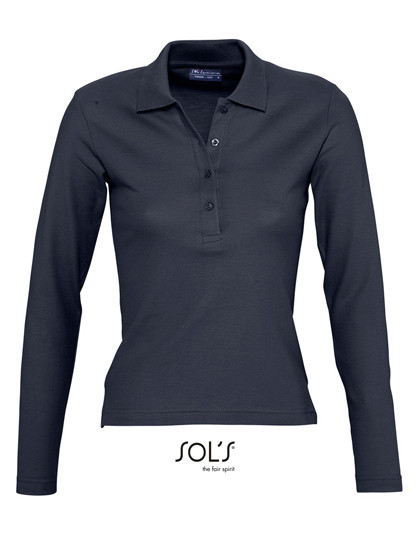 SOL´S Women´s Long Sleeve Polo Podium Navy