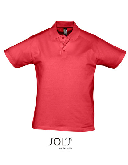 SOL´S Men´s Jersey Polo Shirt Prescott Red