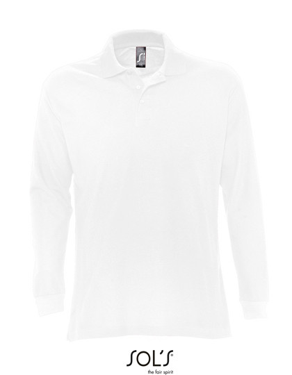SOL´S Long Sleeve Polo Star White