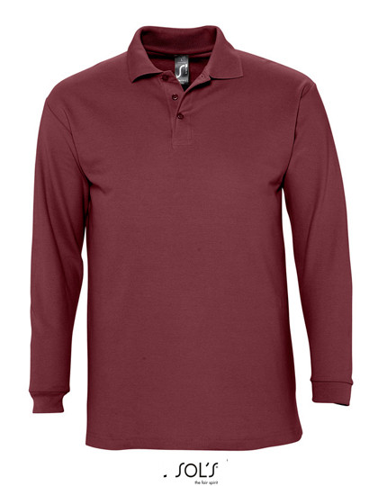 SOL´S Long Sleeve Polo Winter II Burgundy