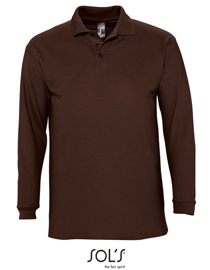 SOL´S Long Sleeve Polo Winter II Chocolate