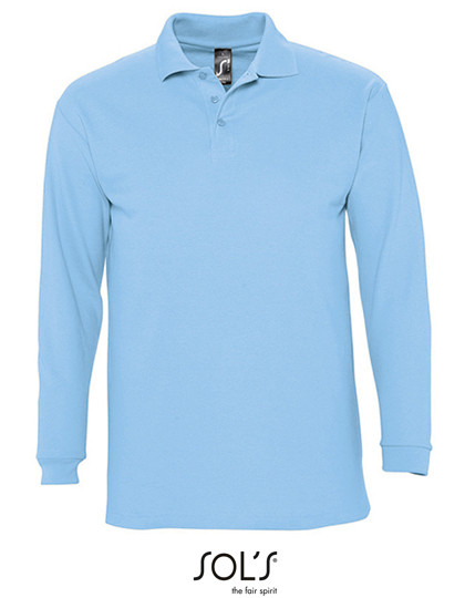 SOL´S Long Sleeve Polo Winter II Sky Blue