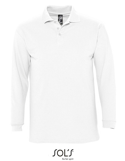 SOL´S Long Sleeve Polo Winter II White